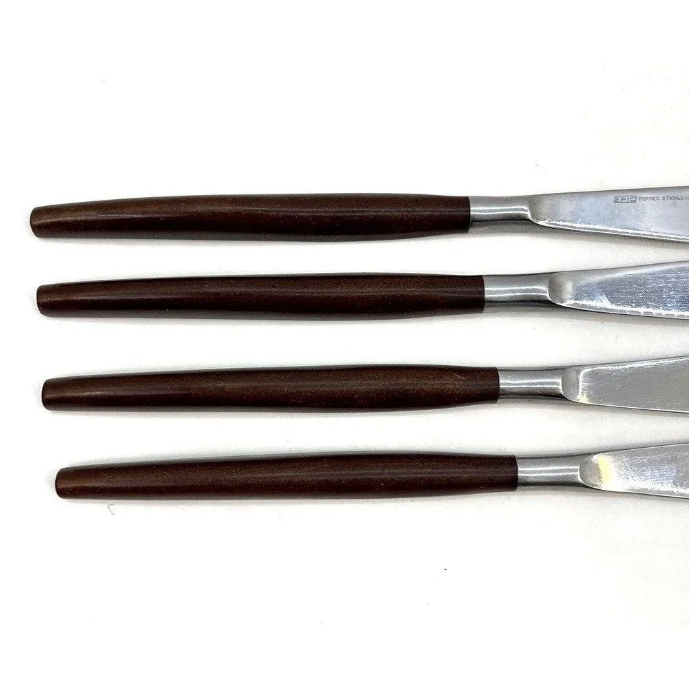 Ekco Eterna CANOE MUFFIN Epic 4 Dinner‎ Knife Knives Japan Stainless Flatware